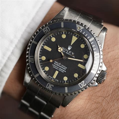 rolex submariner feet first